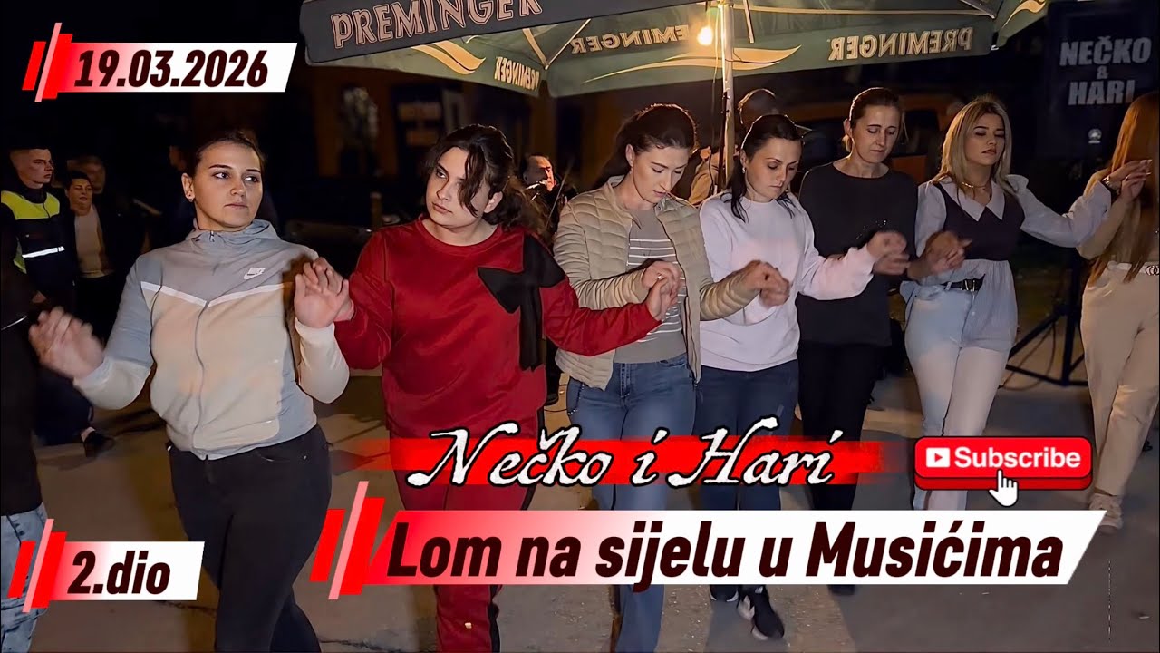 Ušo mi je đavo u dimije💃lom na tradicionalnom sijelu u Musićima uz🎶Nečka i Harija 2.dio 19.03.2026