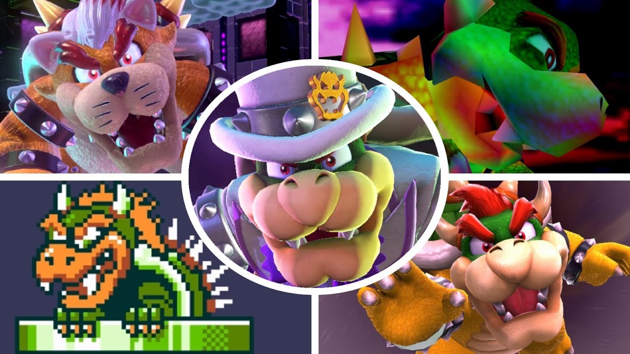 Evolution of Bowser Battles in Mario Games (1985 - 2018)