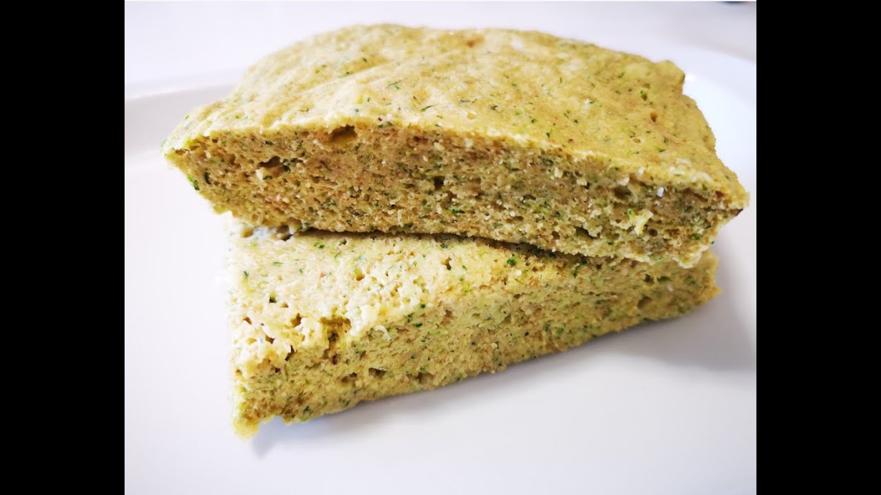 Pan de Calabacín en el Microondas , Sin Horno y Sin Gluten Ni lactosa