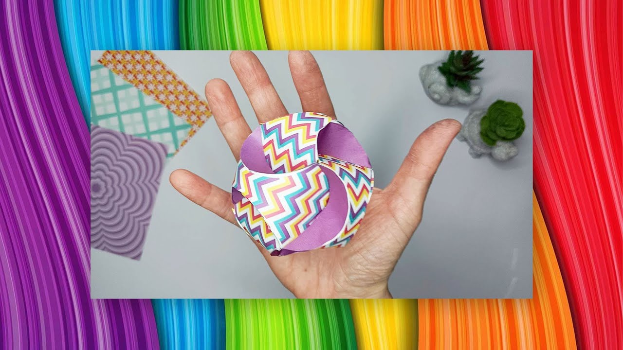 Creo un globo di carta trischele ✨ | Making a Paper Triskele Globe 🌸