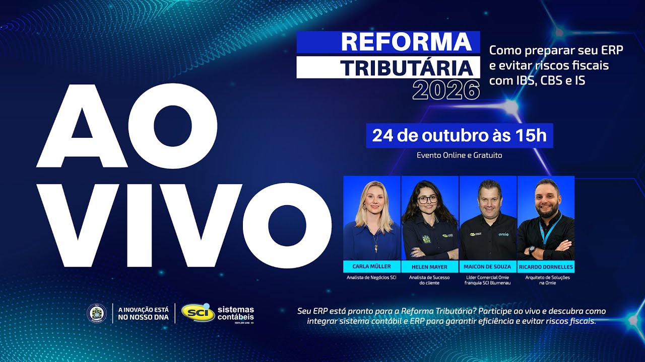 Reforma Tributária 2026:  Como preparar seu ERP e evitar riscos fiscais com IBS, CBS e IS