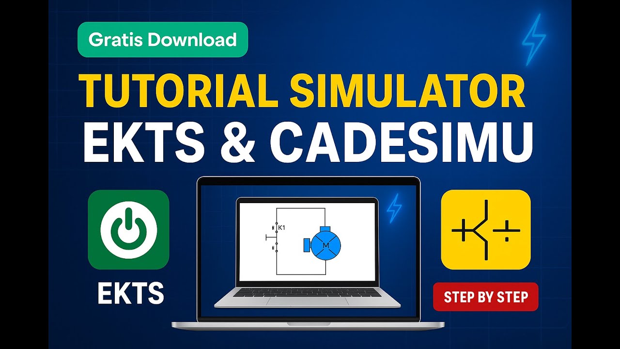 Tutorial Download, Install EKTS & CadeSIMU di Laptop | Simulator Kontrol Listrik & Elektromagnetik