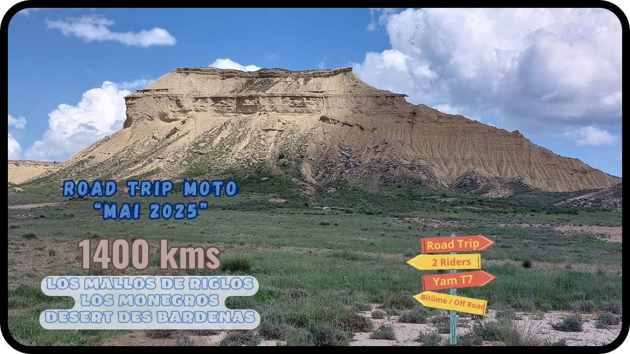 Road Trip Moto (Mallos de Riglos / Los Monegros / Les Bardenas)