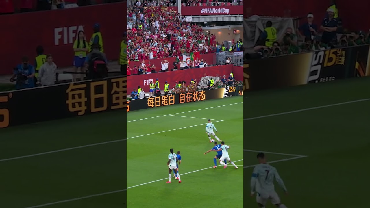 Cristiano Ronaldo scores his first-ever knockout goal in the World Cup. #FIFAWorldCupOnYT