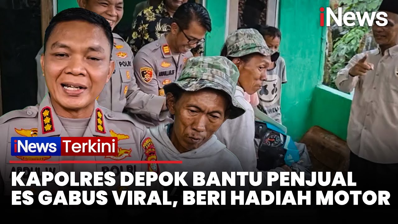 Kapolres Depok Beri Motor ke Pedagang Es Gabus yang Dituduh Polisi Pakai Spons | iNews Terkini