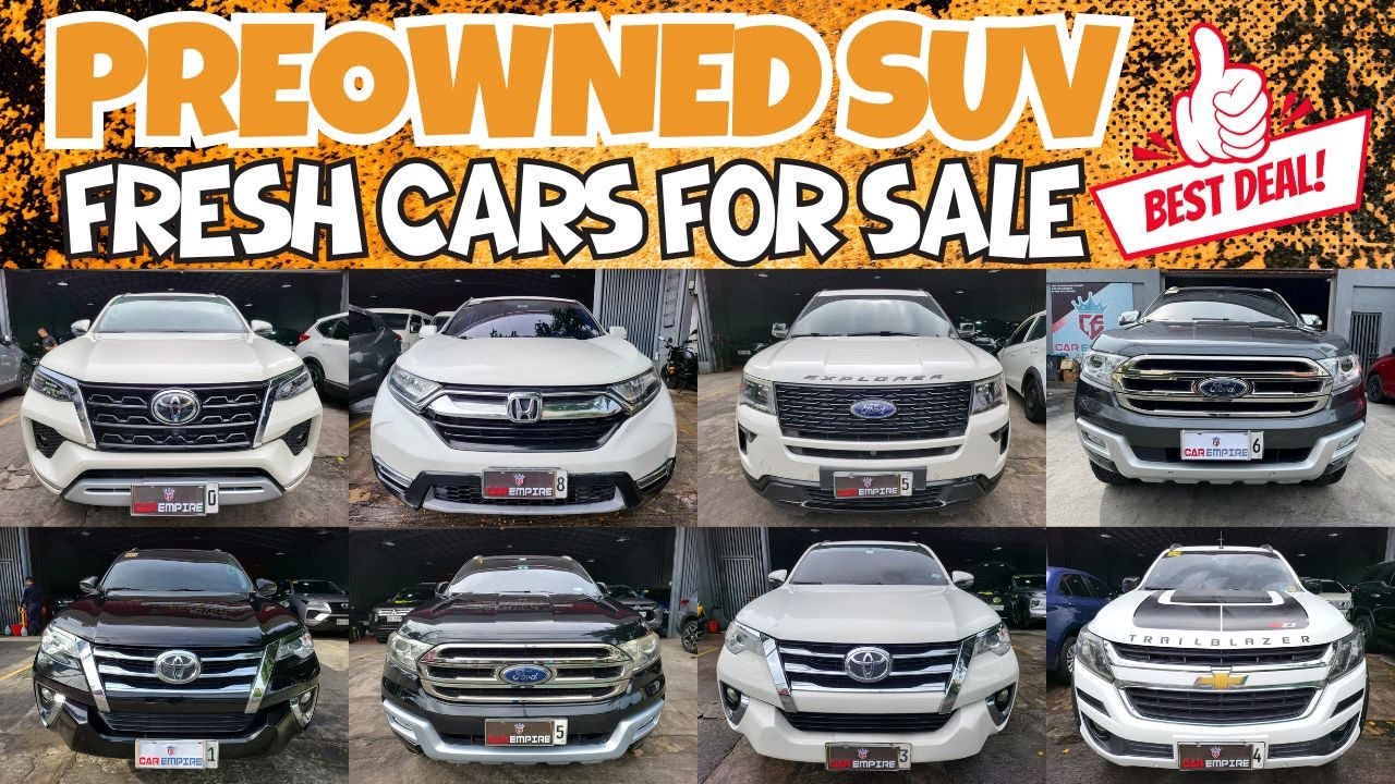 Certified Second Hand SUV Cars For Sale in Philippines | Karmatch Segunda Manong Sasakyan