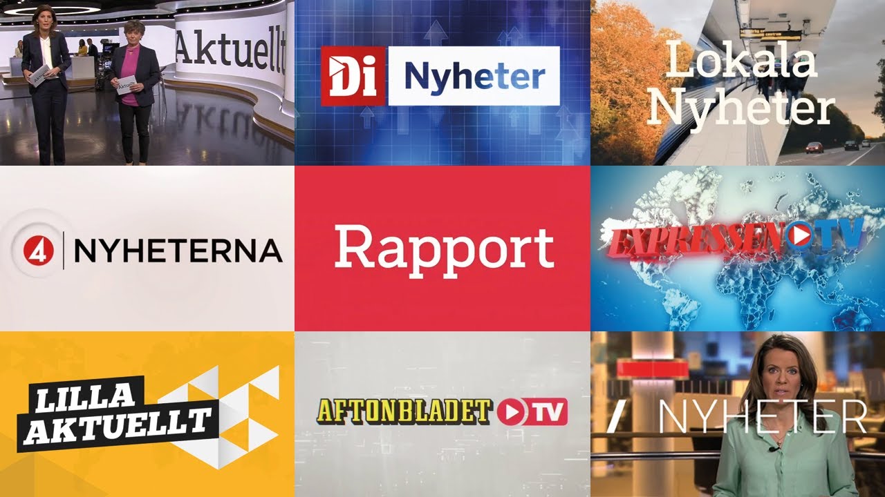Swedish TV News Intros 2020 / Openings Compilation (HD)