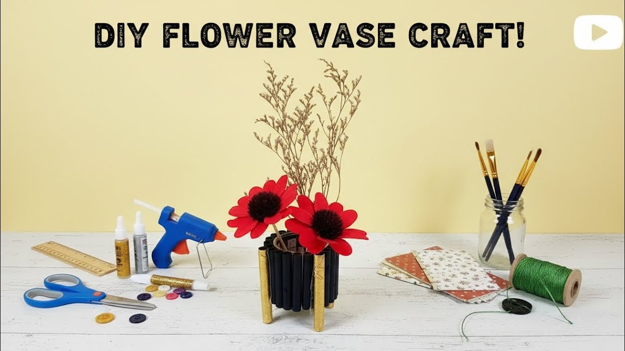 Easy Mini Flower Vase Craft | Best Waste Material Idea