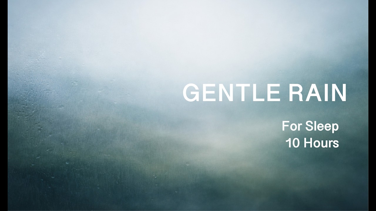 Gentle Rain for Deep Sleep (10 Hours) | Black Screen, No Thunder, No Music