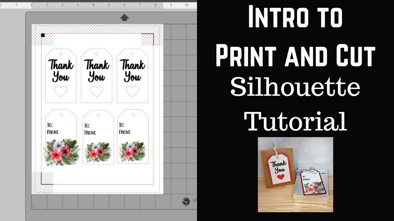 Silhouette Studio Tutorial Intro Basic Print and Cut