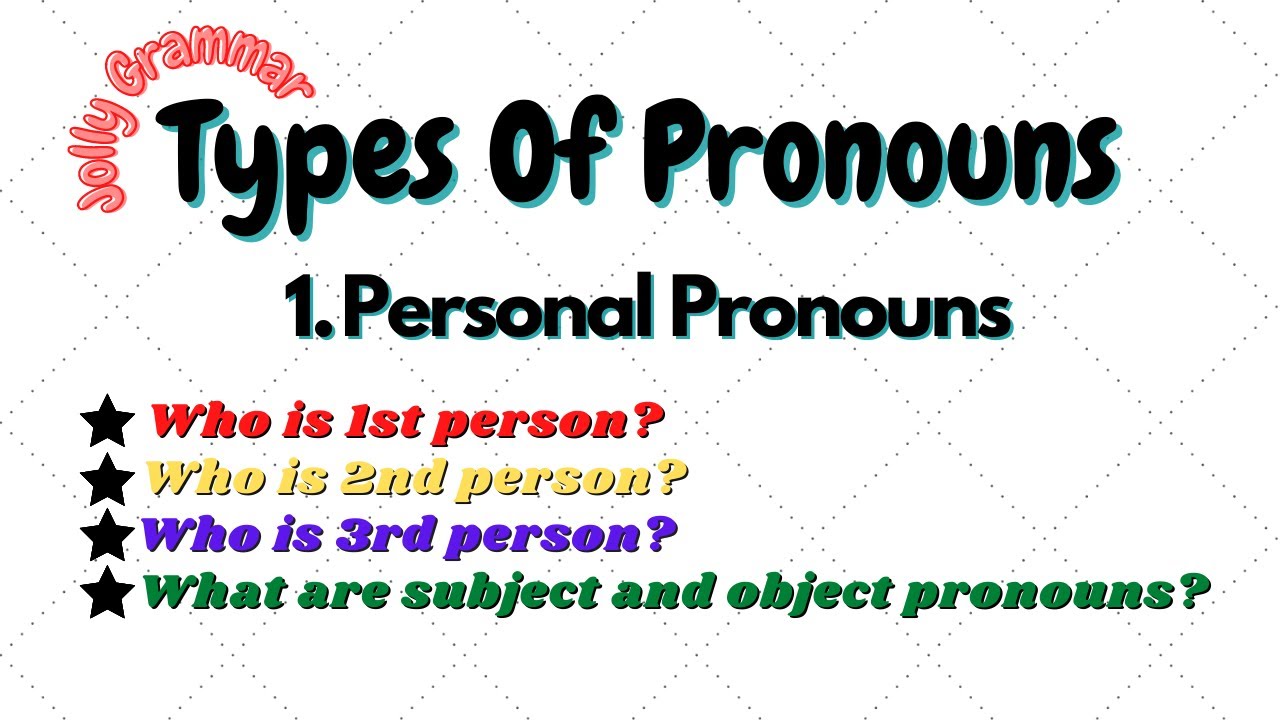 Types of Pronouns// Personal Pronouns