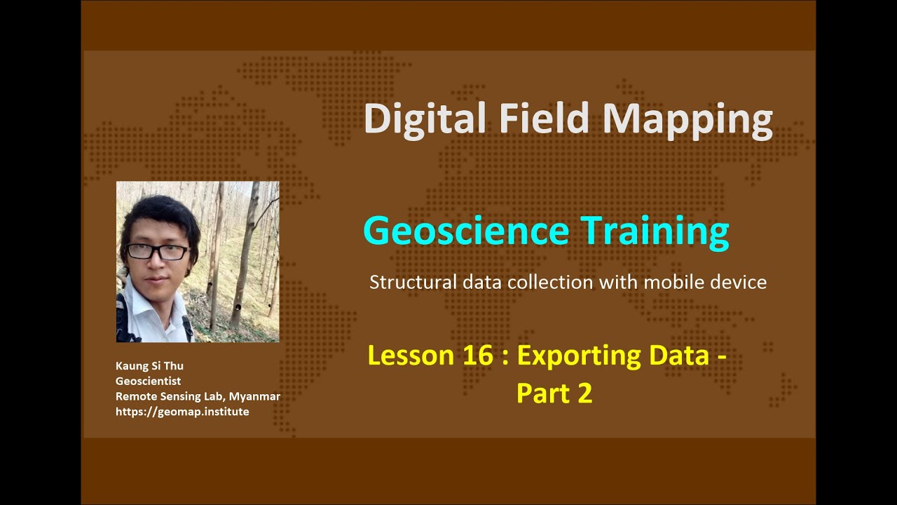 Digital Field Mapping - Lesson 16 -  Exporting Data - Part 2