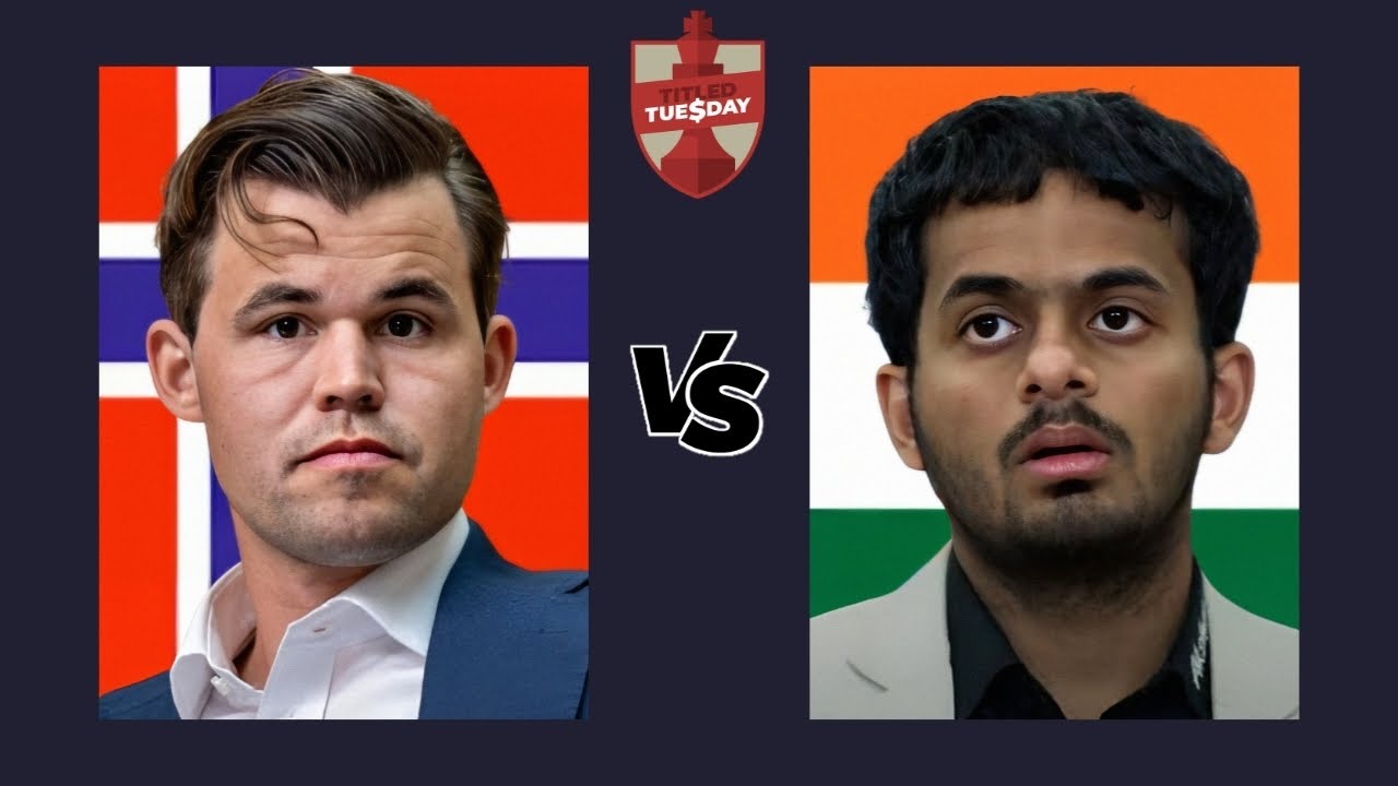 Magnus Carlsen vs Nihal Sarin | Titled Tuesday | January 20, 2026 | chesscom