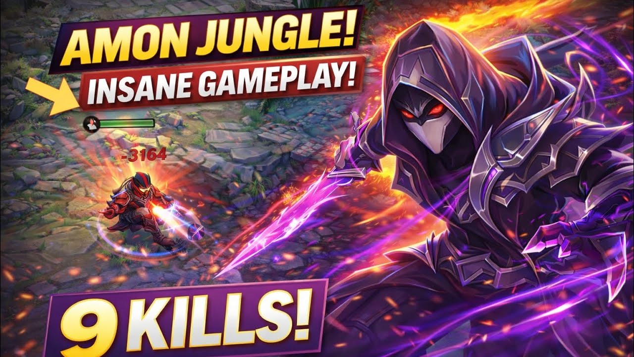 Amon Jungle Gameplay | Smart Ganks & Clean Kills | MLBB