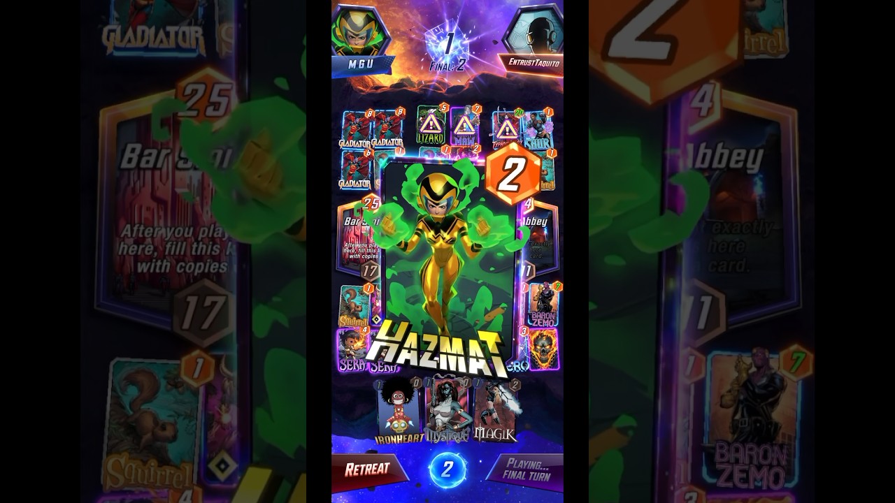 BROKEN HAZMAT AND ABSORBING MAN COMBO IS INSANE IN MARVEL SNAP 🔥💥 | #viral #marvelsnap #shorts