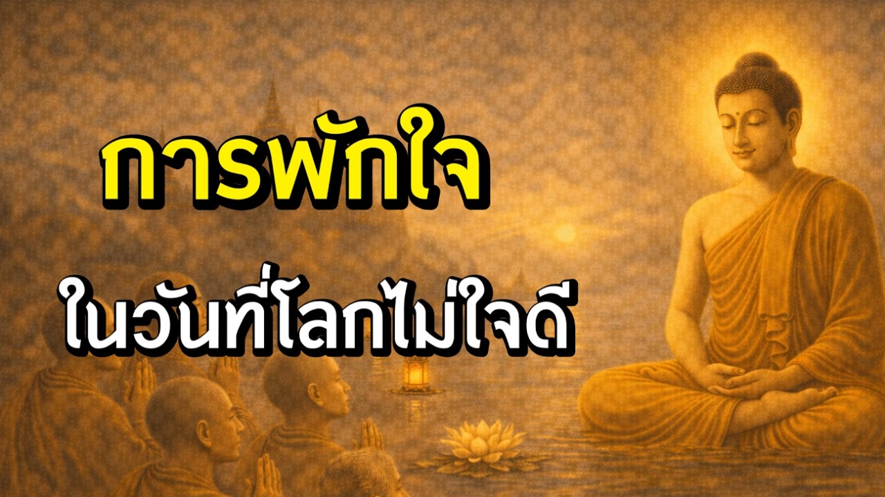 การพักใจ ในวันที่โลกไม่ใจดี | ฟังธรรมผ่อนคลาย | Ep.56