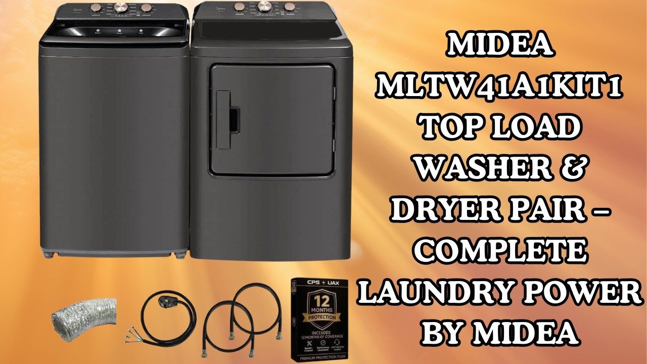 Affordable Top Load Washer and Dryer Pair Worth It? Midea MLTW41A1KIT1 – Buyer Review