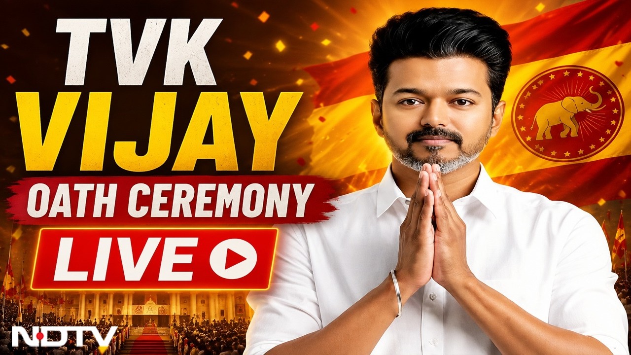 Vijay LIVE | Vijay Oath Taking Ceremony LIVE | Vijay Takes Oath As Tamil Nadu Chief Minister