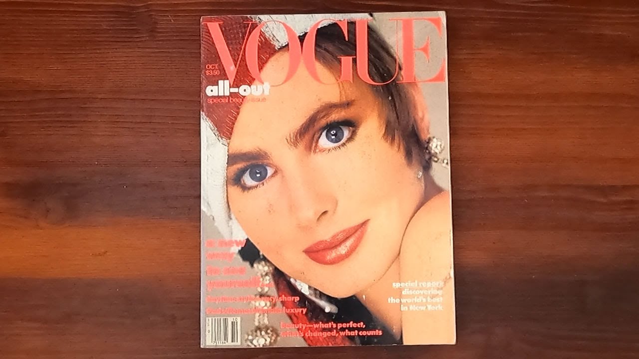 1985 October ASMR Magazine Flip Through: Vogue w Alexia Singer, Christy Turlington, John Malkovich