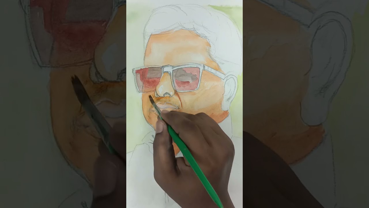 watercolor portrait drawings| portrait painting | portrait  drawing tutorial|how to draw a portrait