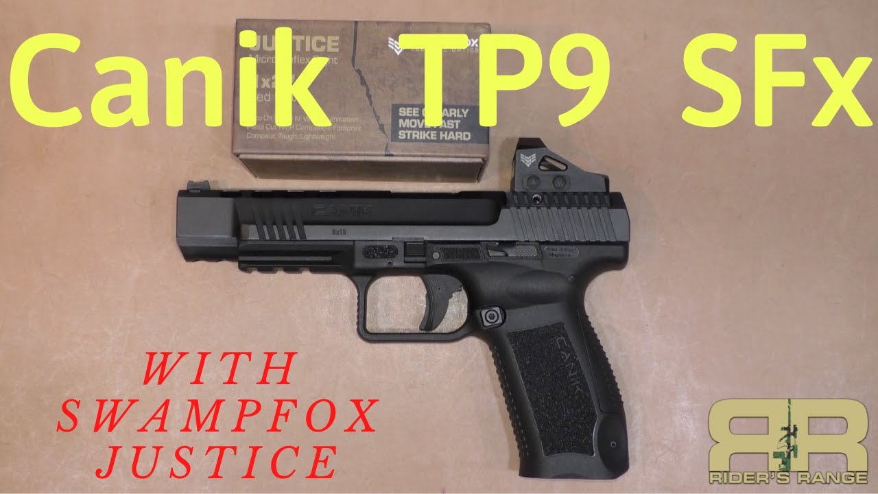 Canik TP9 SFx with Swampfox Justice