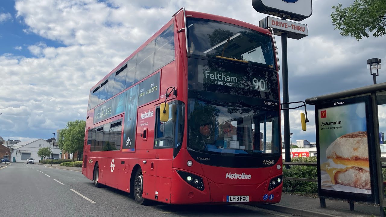 FRV. Metroline Route 90 Northolt Station - Feltham Leisure West. MCV Evoseti B5LH VMH2579 (LF19 FXC)