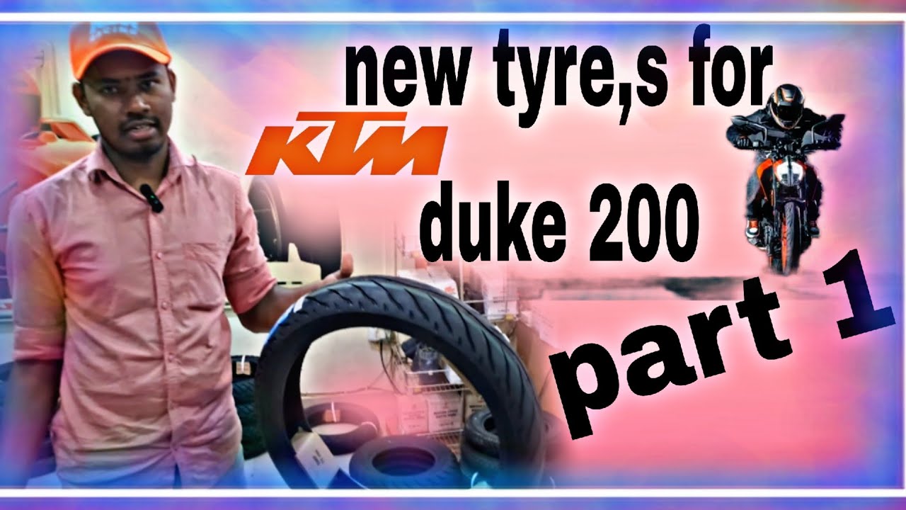 New tyre,s  for my duke 🏍 200 part 1🚀#duke200 #tyres #viralvideo #trending 