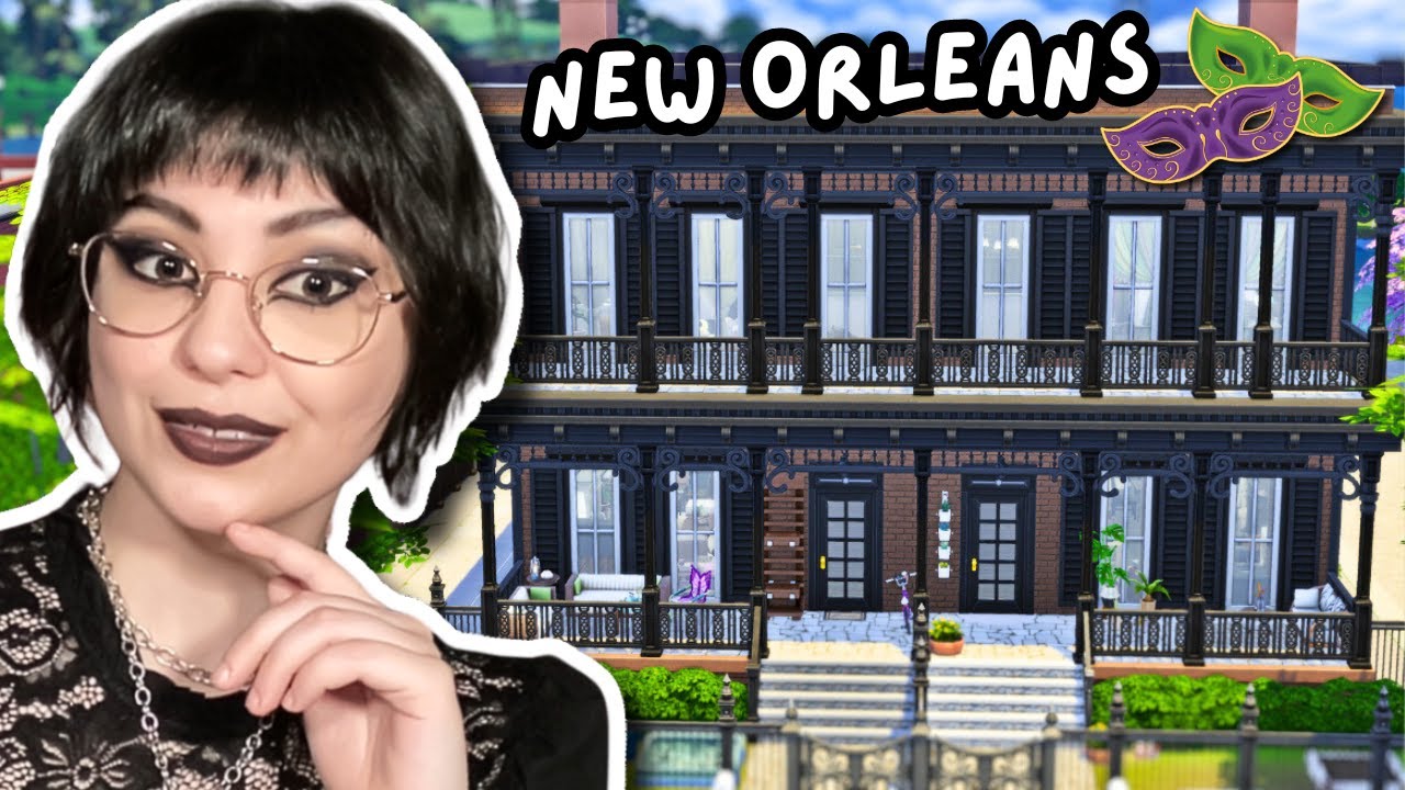 New Orleans Inspired Townhouses 🏘  The Sims 4 Speed Build | No CC 🖤