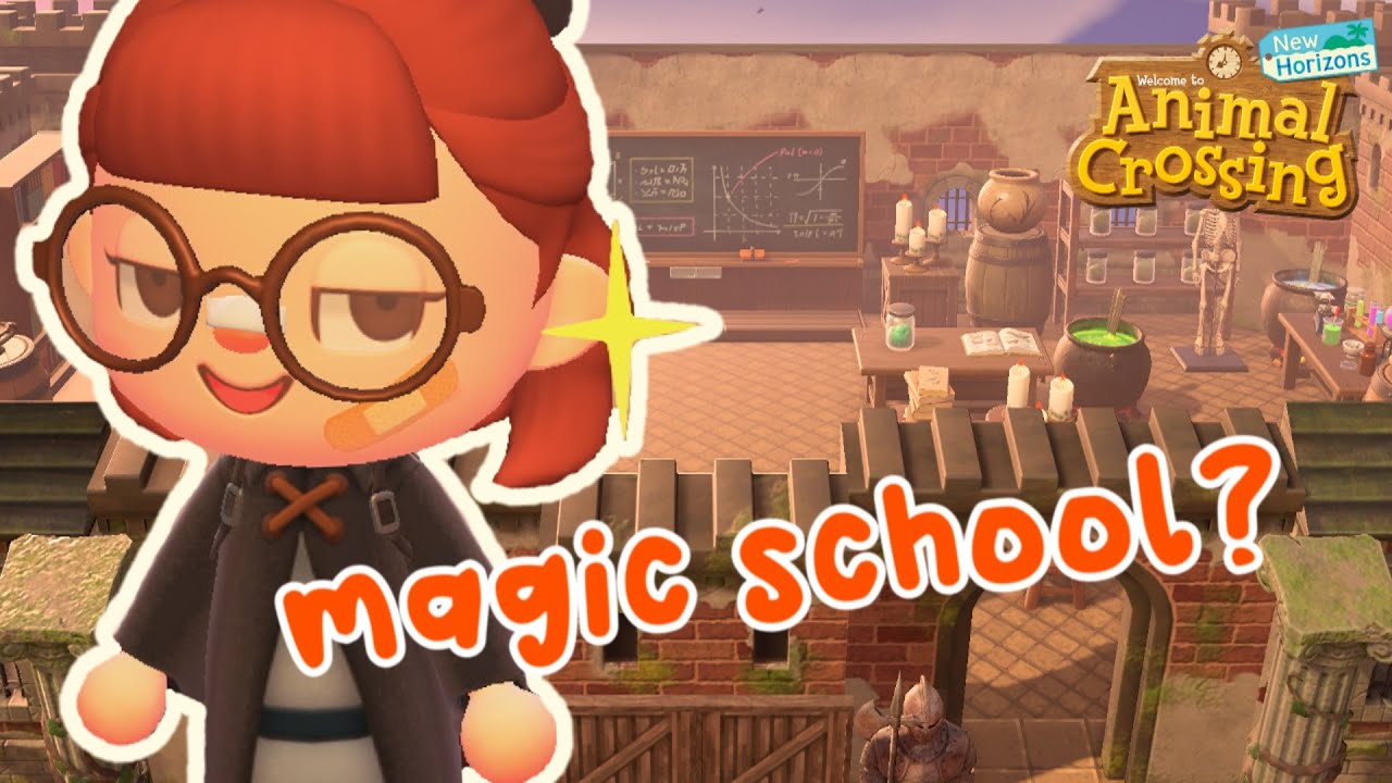 MEDIEVAL MAGIC SCHOOL FOR WITCHES?! | Speed Build | ACNH