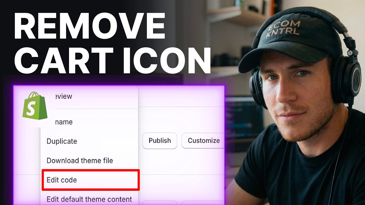 How To Remove Cart Icon On Shopify (2026) | Theme Editor