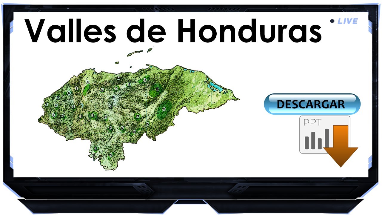 Valles de Honduras | Nombres de los Valles de Honduras | Ubicación de los Valles de Honduras | Mapa