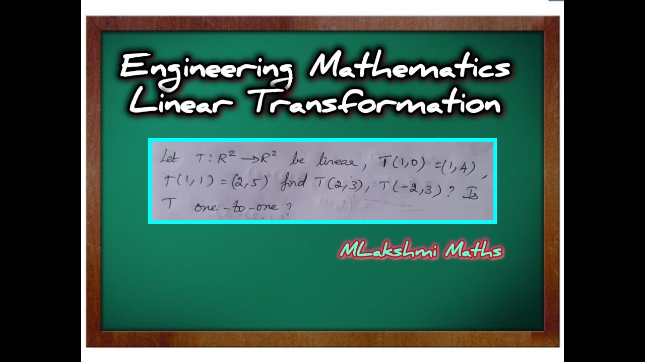 Engineering Mathematics Linear Transformation