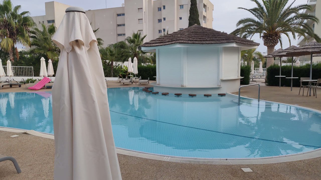Sunrise Gardens Hotel Protaras 4k (uncut walk: pools-hotel-beach)