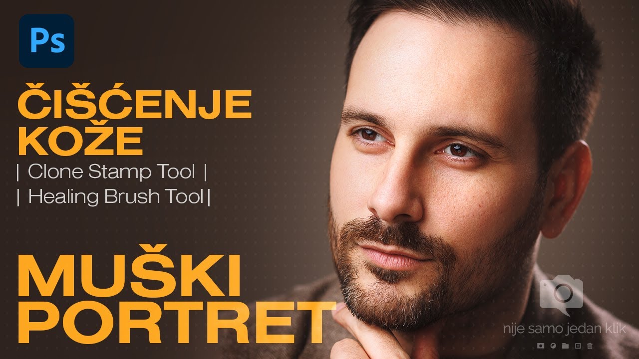 3. Čišćenje kože lica sa Clone Stamp Tool i Healing Brush Tool u fotošopu | Photoshop