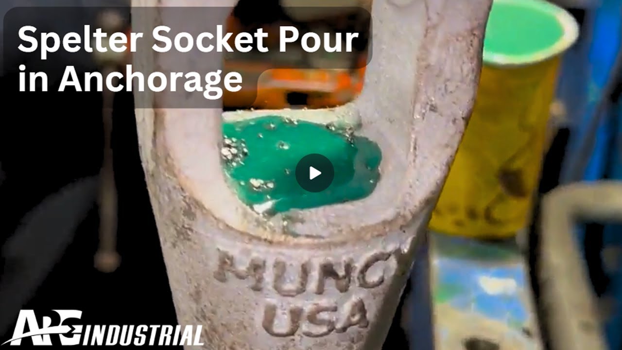 Spelter Socket Pouring in Anchorage