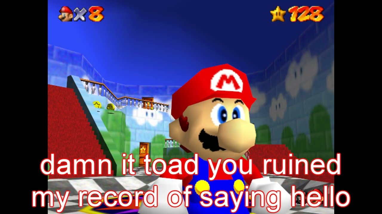 super mario 64 bloopers: stop the falling rocks!