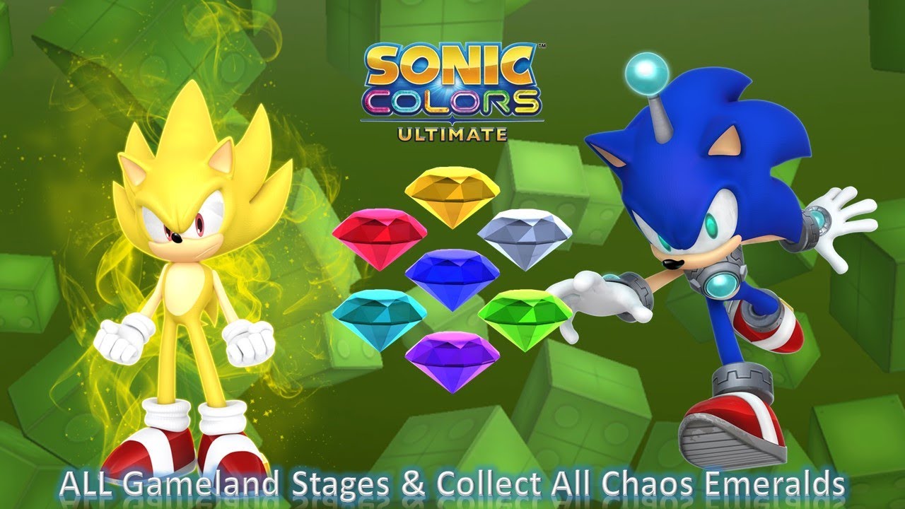 Sonic Colors Ultimate_  ALL Gameland Stages & Collect All Chaos Emeralds (4K60fps)