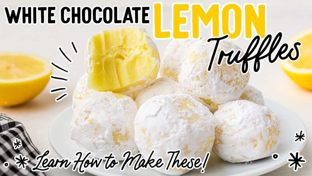 White Chocolate Lemon Truffles
