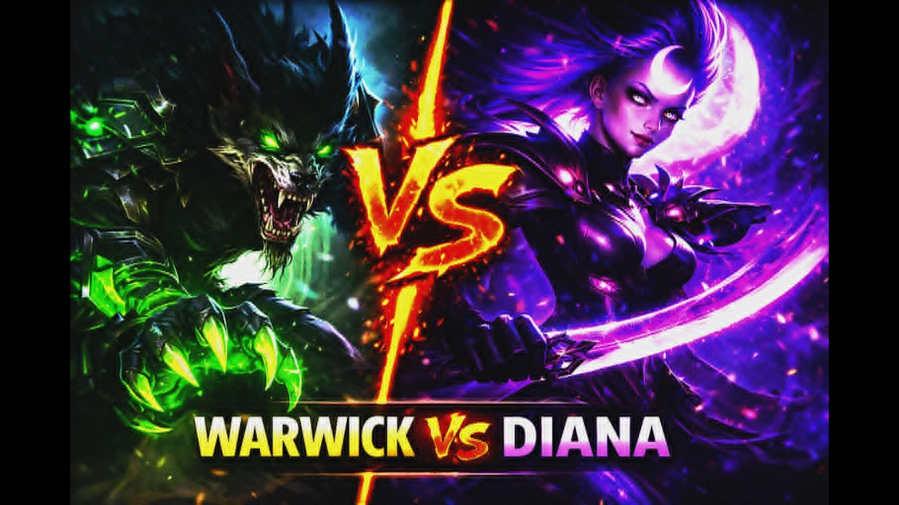 Gamer girl, cheating team,  warwick vs diana. 