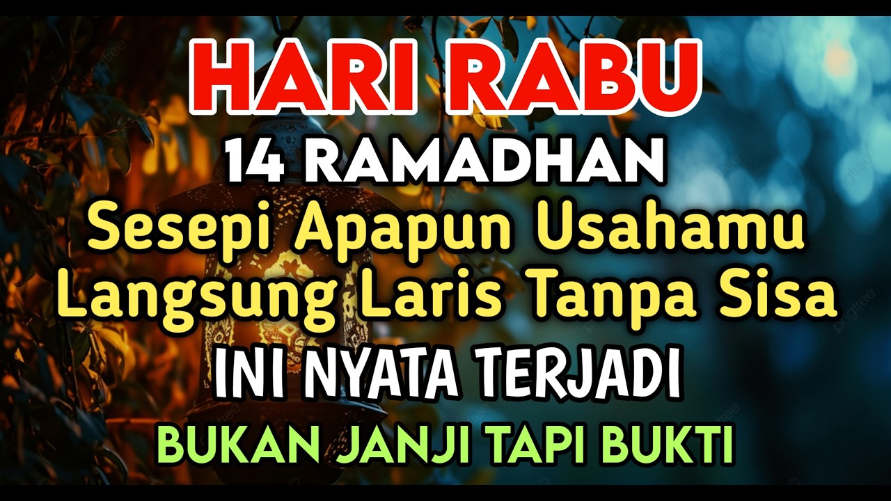 BISMILLAH KUNFAYAKUN🤲🤲SESEPI APAPUN USAHA,BISA DILARISKAN DENGAN AYAT INI | SEMOGA MENDAPAT BERKAH