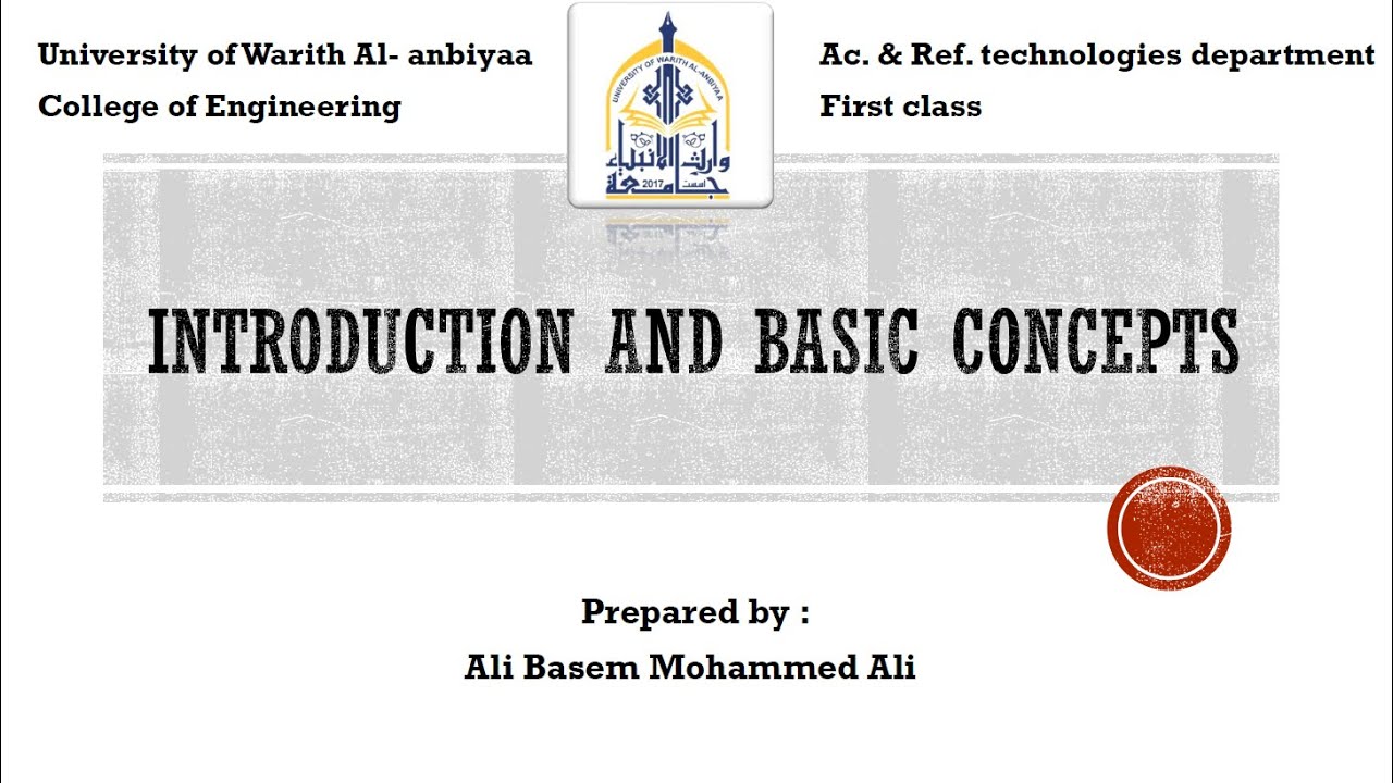 Introduction to thermodynamics - مقدمة عن علم ديناميك الحرارة