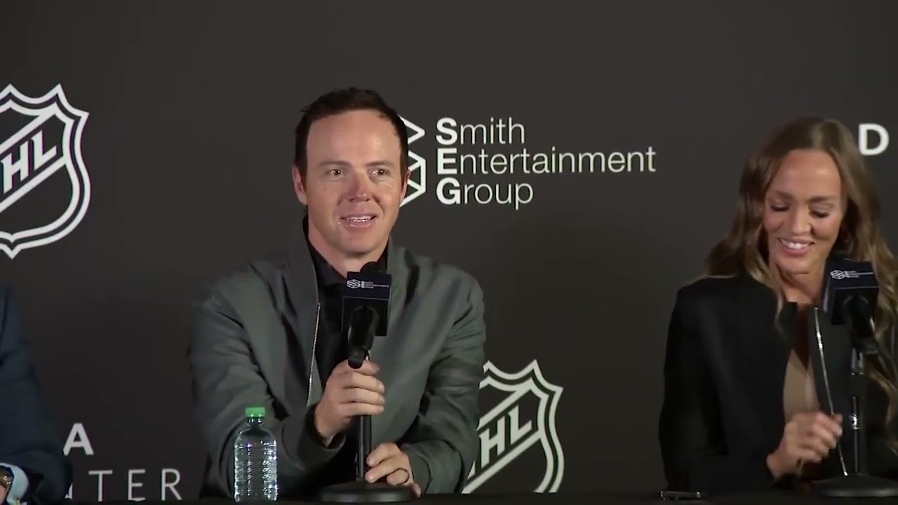 NHL To Utah Press Conference With Ryan, Ashley Smith And Gary Bettman