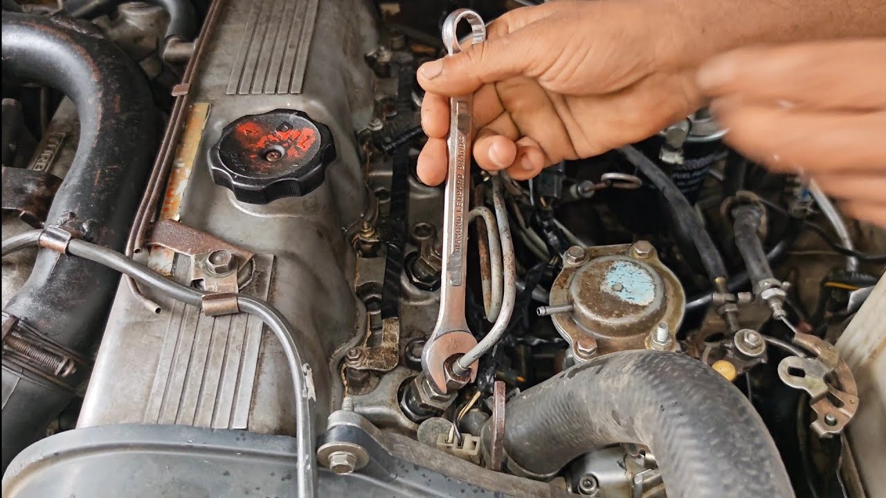 Mitsubishi Pajero 4d56 turbo engine nozzle problem checking and solution 