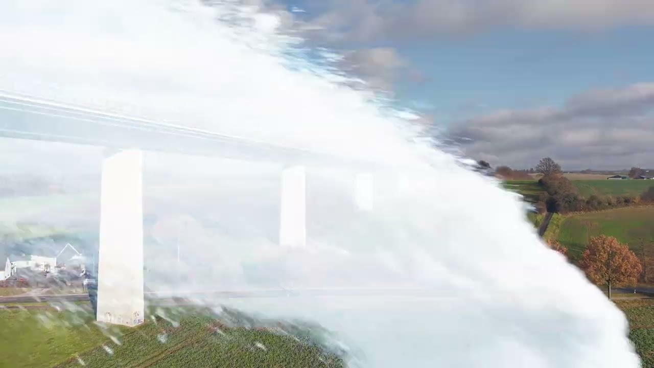 Ruhrtal Sommer Winter Rundflug mit der DJI Drohne Air 3S