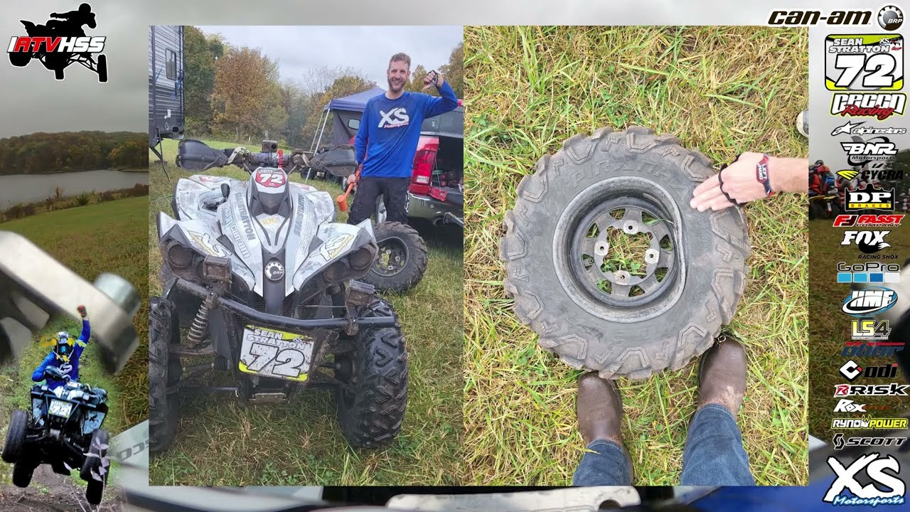2023 IATVHSS Rd7 Murray 3.0 40+ Class - Sean Stratton Tree Crash Lap 5 💥 ATV XC Racing 4x4 GoPro