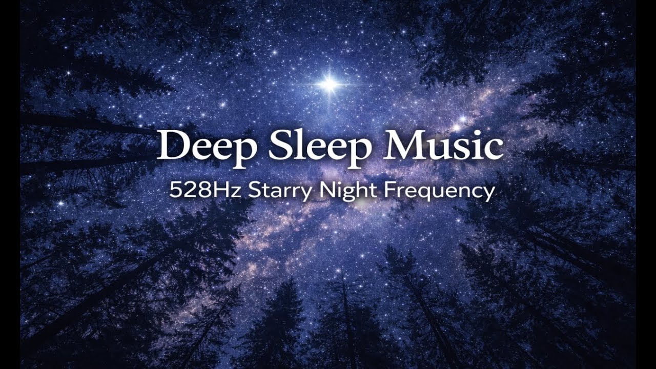 Deep Sleep Music 🌲 528Hz Starry Forest Frequency for Restful Sleep