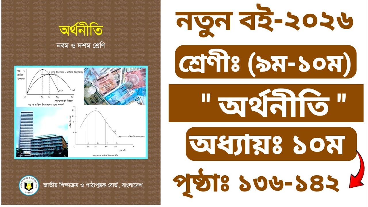 Class 9-10 Economic Chapter 10 Page 136-142 | ৯ম-১০ম শ্রেণীর অর্থনীতি ১০ম অধ্যায় পৃষ্ঠা ১৩৬-১৪২ |SSC