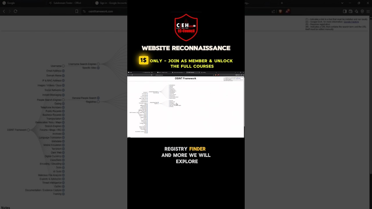 CEH v13 AI | Website Reconnaissance😈 #cehv13 #ai