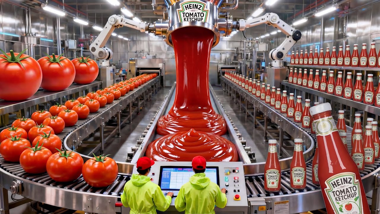 Inside a Tomato Ketchup Factory | Where Millions of Bottles made everyday