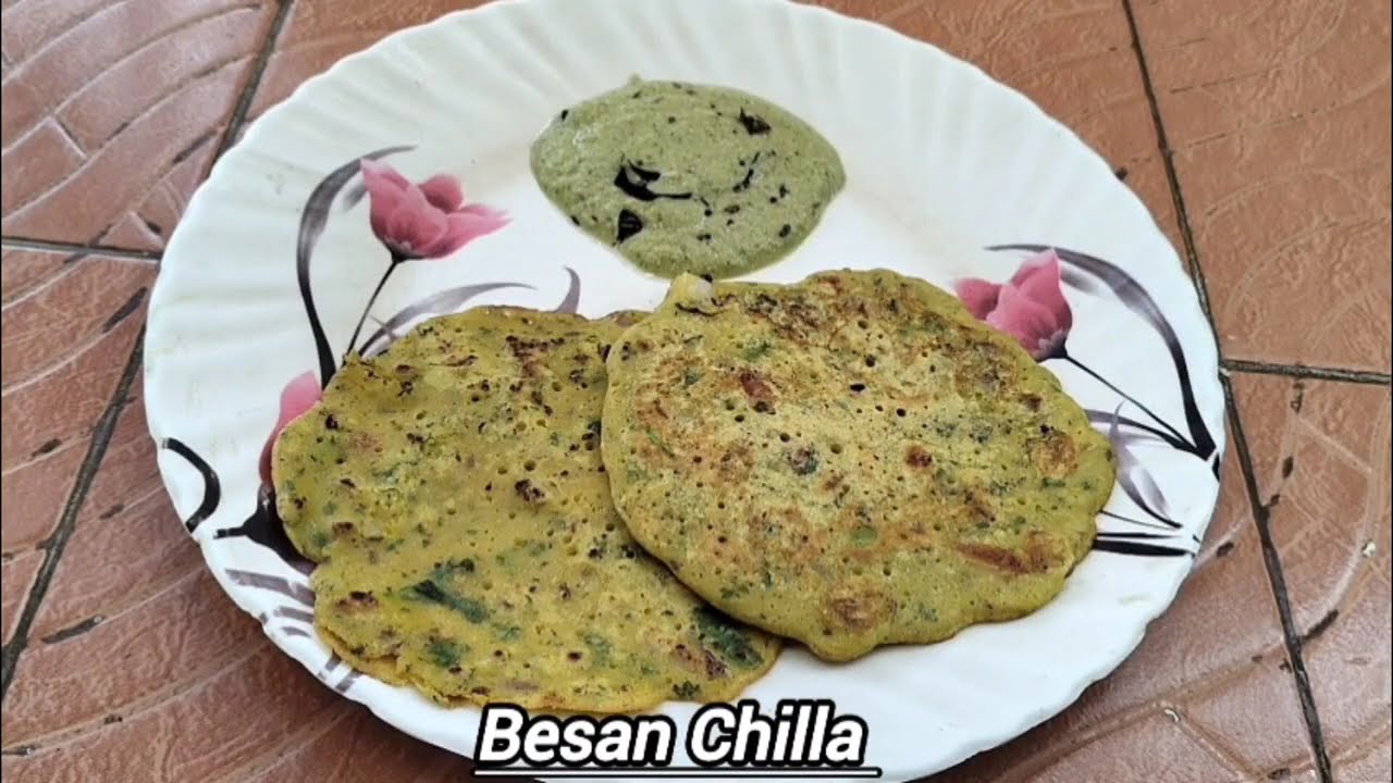 Besan Chilla Recipe //High Protein Breakfast / ಕಡಲೆಹಿಟ್ಟಿನಿಂದ ಧಿಡೀರ್ ದೋಸೆ /How To Make Besan Chilla 